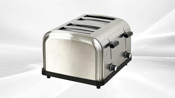 Commercial Manual 4 Slice Toaster ETL