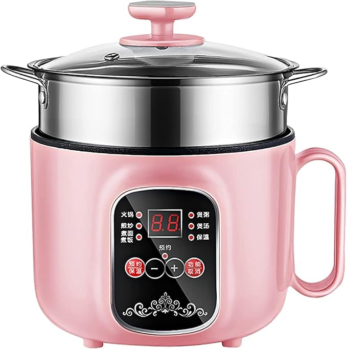 Household Electric Rice Cooker Household All-in-one Rice Cooker/Frying Pan/Wok/Soup Pot Non-Stick Inner Pot For 1-2 People(F)