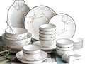 52 Piece Ceramic Dinnerware Set For Hotel Dinners And Family Banquets Plate Set