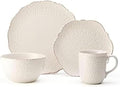 Pfaltzgraff Chateau Cream 16-Piece Stoneware Dinnerware Set Service for 4 Off White