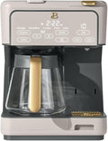Dual Function Coffee Maker with 12 Cup Drip Brewing and Single Cup Option Programmable Control Panel (Porcini Taupe)