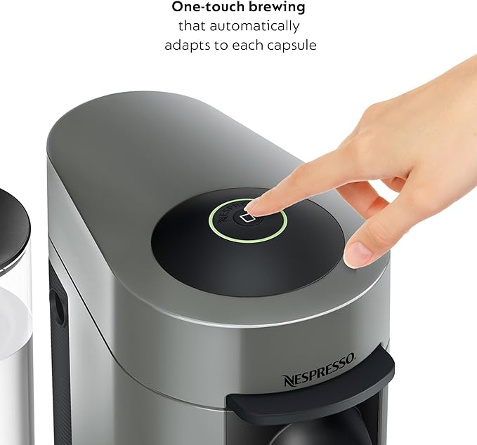 De'Longhi Nespresso Vertuo Plus Coffee and Espresso Maker Grey + Nespresso Descaling Kit