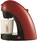 Brentwood TS-112R Single Cup Coffee Maker 8.75 x 6.75 x 9.5-Inch Red