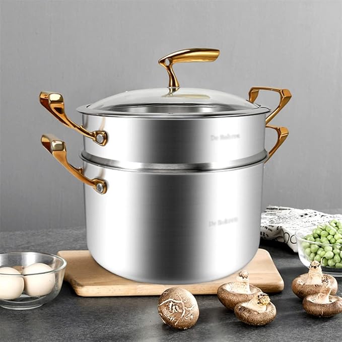Stainless Steel Cookware Set Wok Frying Pan Milk Pan Frying Pan Steamer Non Stick Kitchen Pot Set Kitchen Tool