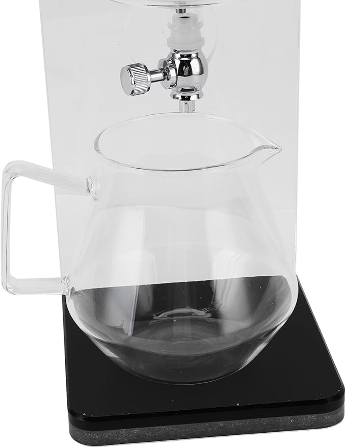 Cold Brew Dripper Portable Glass Green Tea Drip Tower Cold Drip Coffee Maker Teapot Water Separation Enchanti Infuser Pot for Home Office