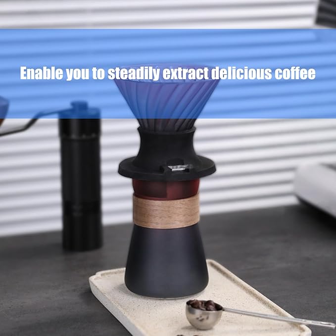 Cold Brew Coffee Maker with Detachable Silicone Base Color Coffee Decoration Set Homes Kitchen Essential