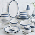 Dinner SetDinnerware Set 46 Piece Nordic Minimalist Style Ceramics Dinner Set - Bowl/Dish/SpoonPorcelain Combination Set for Restaurant Microwave
