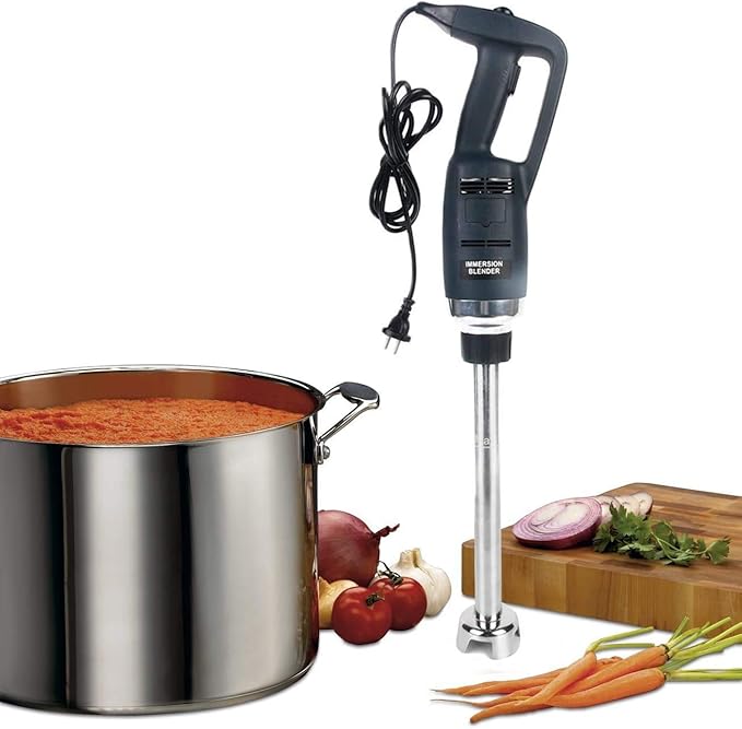 Heavy Duty 22 Inch Commercial Immersion Hand Blender Electric Handheld Stick Blender Speed control Blenders with Detachable Shaft Professional 500W Power 55 Gallon for Kitchen Home Use