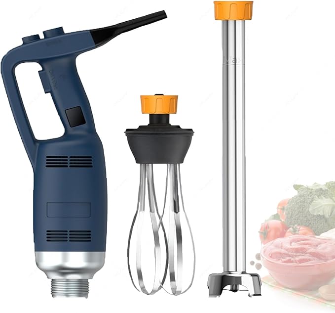 Heavy-Duty Commercial Immersion Blender304 Stainless Steel Cyclone Blades &amp Copper MotorVariable Speed Control for RestaurantKitchenCatering (30/40/50cm Shaft Options) 500W-50cm