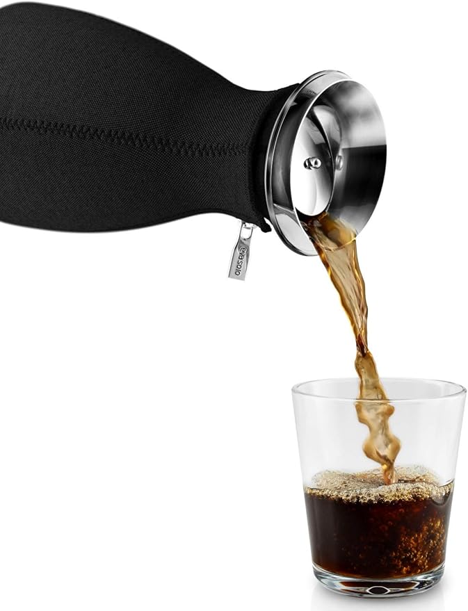 Eva Solo Cafe Solo Coffee Maker with Woven Cover 1 Liter Black Standard