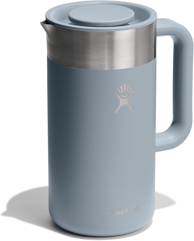Hydro Flask French Press- Insulated Stainless Steel Coffee Maker Camping and Outdoors Shale Gray