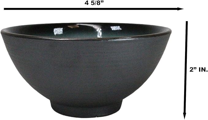 Ebros Gift Blue Sky Stars Artistic Seikai Porcelain Collection Dinnerware Serveware Kitchenware Set Asian Japanese Dining Restaurant Supply (Pack Of 6 Small Rice Soup Appetizer Bowls 10oz)