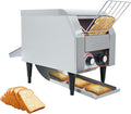 Commercial Toaster Conveyor 150slices/HourStainless Steel Conveyor Toaster for Bun Bagel Bread Heavy Duty with 7 Speed Control/3 Toaster Mode Speed Control/3 Toaster Mode