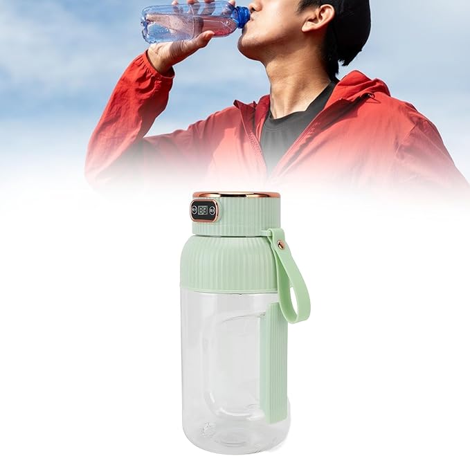 Portable Juicer Cup 1200ml Multifunctional Mini Travel Blender Gym Office Sports Outdoor (Green)