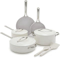GreenPan Nova 10-Piece Cookware Pots &amp Pans Set Oprah’s Favorite Things 2024 PFAS-Free Ceramic Nonstick Fry Sauté Stockpot Utensils Lids Induction Suitable Dishwasher &amp Oven Safe Cre