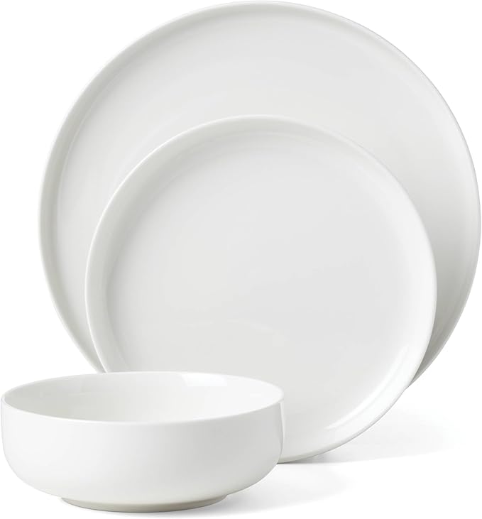 Oneida 899205 24 Seven White 24-Piece Dinnerware Set Service For 8