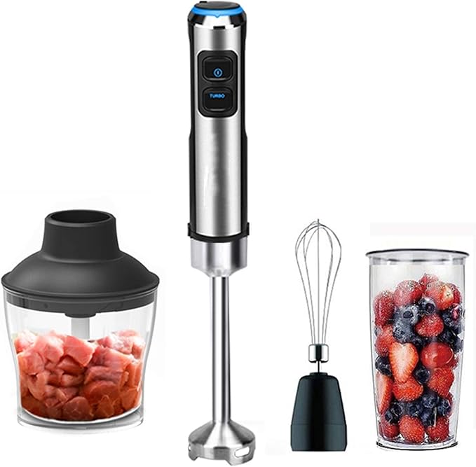 4 in 1 1500W Electric Stick Hand Blender Mixer Hand Immersion Egg Whisk Mixer Juicer Meat Grinder Food Processor