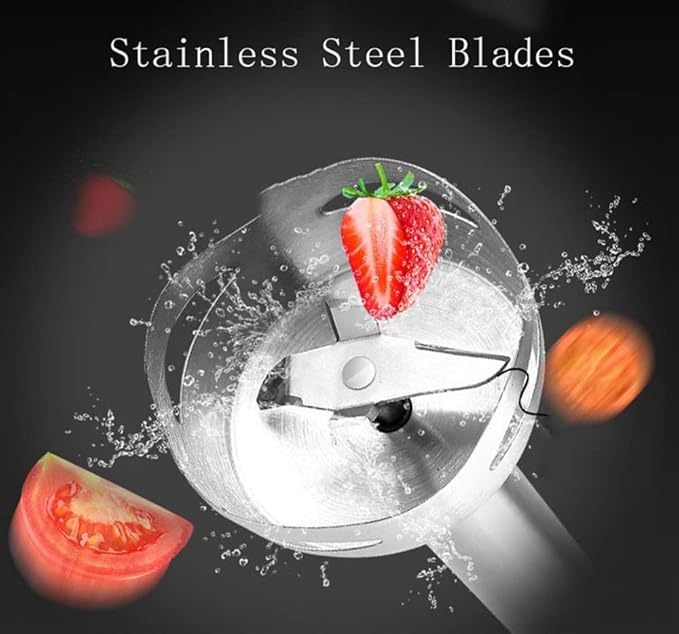 TOEWOE Immersion Hand Blender 500 W 4-in-1 Handheld Multi-Purpose Stick Blender with Egg Whisk Food Grinder Puree for Infant Food Smoothies and Soups