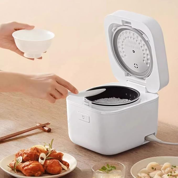 Rice Cookers Mini Electric Rice Cooker Intelligent Automatic Household Kitchen Cooker 1-2 Person Rice Maker(1.6L)