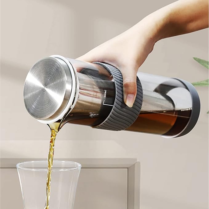 1000ML Drip Coffee Maker Drinkware Water Bottle Reusable Glass Filter Tools Espresso Coffee Dripper Pot Ice Cold Brew Coffee Machine