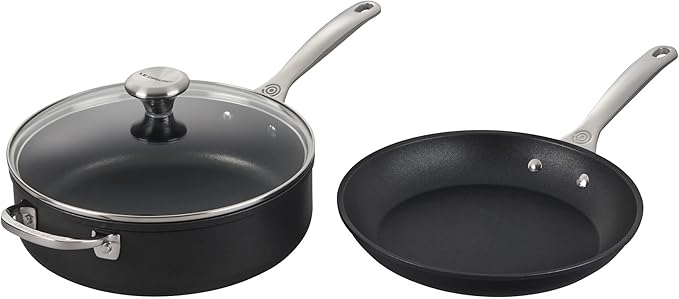 Le Creuset Toughened Nonstick PRO Cookware Set 3 pc. (10 Fry Pan 4.25 qt. Saute Pan with Lid)