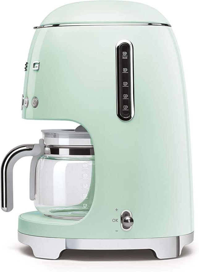 Smeg - Coffee Machine - A Collection of Adult Games and Gifts - Filter Coffee Machine - Light green