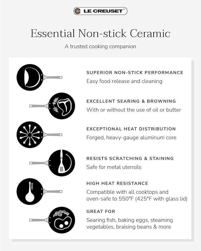 Le Creuset Essential Non-stick Ceramic 13 Pc. Cookware Set