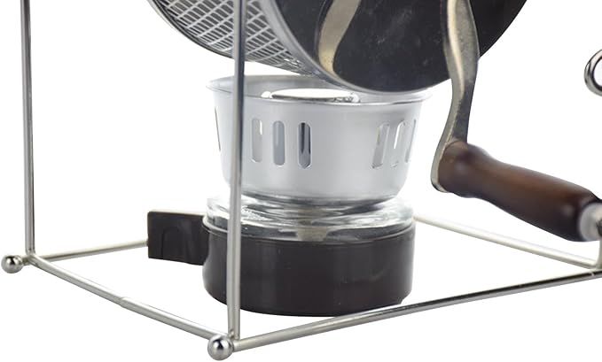 Manual Coffee Bean Roaster Machine Stainless Steel Roller Even Heating Baking Machine Compact with Handle Home Kitchen Tool