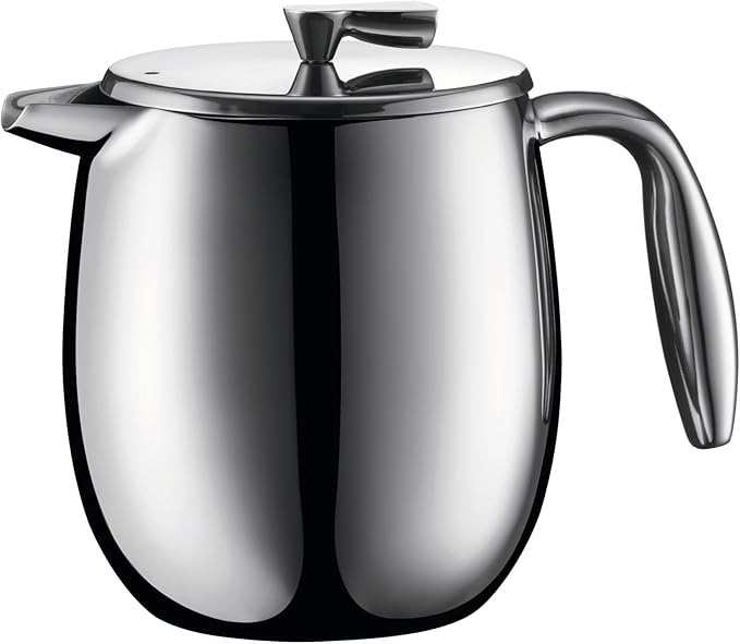 Bodum 17 oz Columbia Thermal French Press Coffee Maker Insulated Double Wall Stainless Steel Chrome