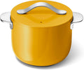 Caraway Petite Cooker - 2 Qt Ceramic Coated Pot - Free From Forever Chemicals - Perfect for Rice Grains or Sauces - Marigold
