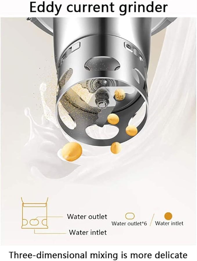 Automatic Soup Maker - Hot or Cold Soup Maker Plus Soy Milk Rice Porridge More - Cool Touch Durable Stainless Steel
