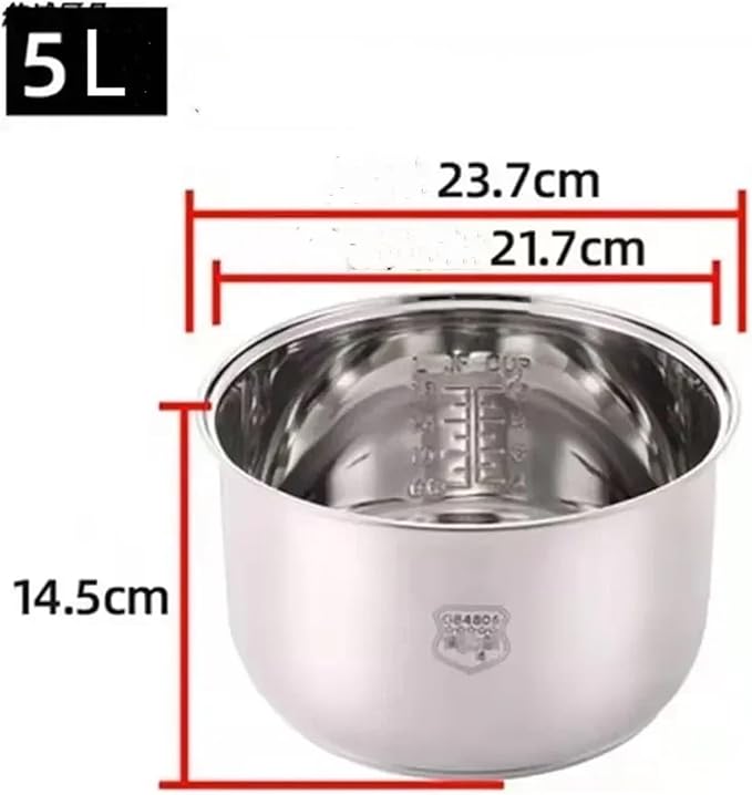 304 Stainless Steel Thickened Rice Cooker Inner Bowl compatible For Redmond Rmc-m224s RMC-M90 Multicooker
