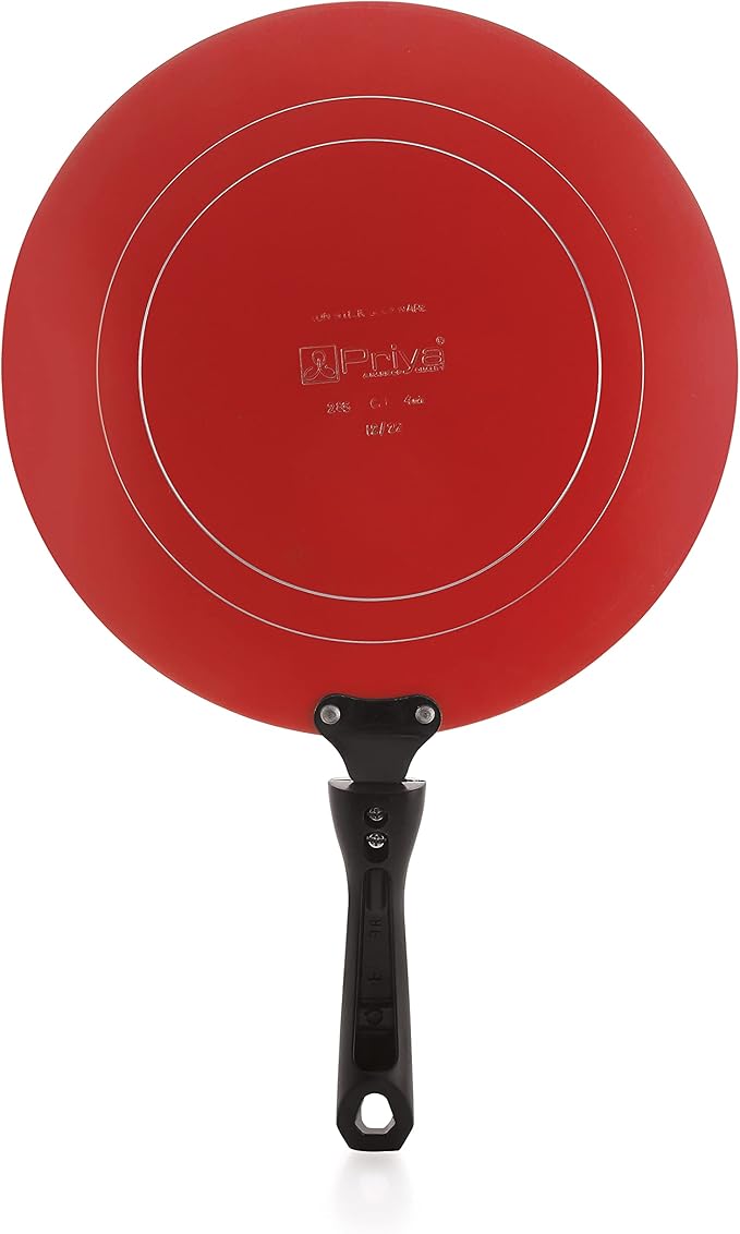 Priya Heavy Non-Stick Aluminium Concave Roti Tawa Diameter-28 Cm Thickness 4.0Mm (Large Black)