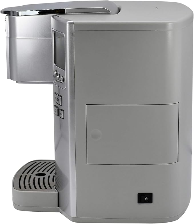 Cuisinart Coffee Maker Single Serve 72-Ounce Reservoir Coffee Machine Programmable Brewing &amp Hot Water Dispenser Stainless Steel Cool Grey