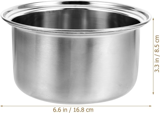 Cabilock Stainless Steel Hot Pot Liner for Induction Cooking Anti-Scald Soup Pot Liner for Single Serving Dual Flavor Divider for Small Gatherings