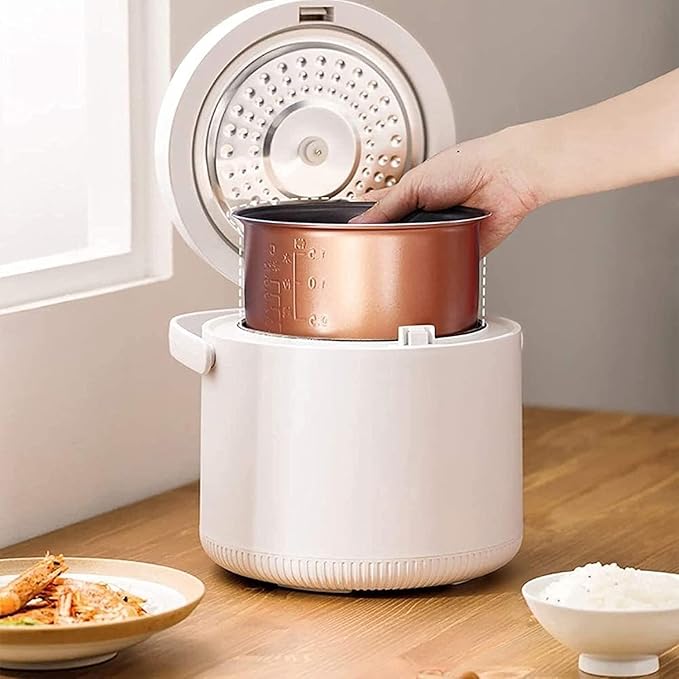 Electric Hot Pot 2L Mini Electric Rice Cooker Thermal Lunch Box Portable Meal Thermal Heating Food Container Warmer