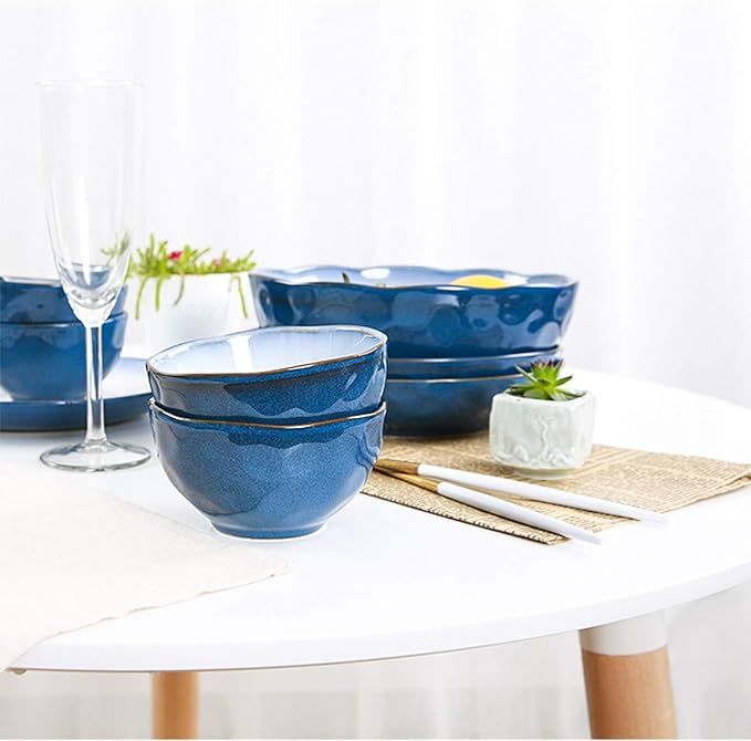 Dinner Plates 46-Piece Kitchen Dinnerware SetPlates Dishes Bowls