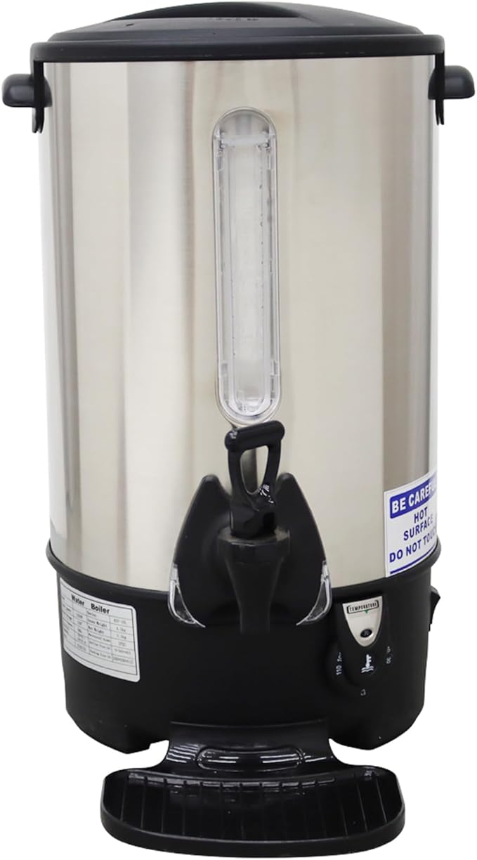 110V Boiling Water Machine 9.7L Hot Coffee Dispenser Coffee Bucket Built-in with Stainless Steel Inner Tank 1500W