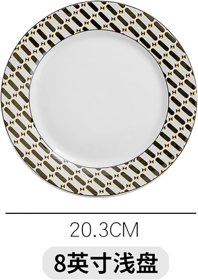 bone china dinnerware set tableware set dinner plate set cups and plates sets for kitchen 24-piece dinnerware set for 6 round plates kitchen dishes set for housewarmingpartydinner