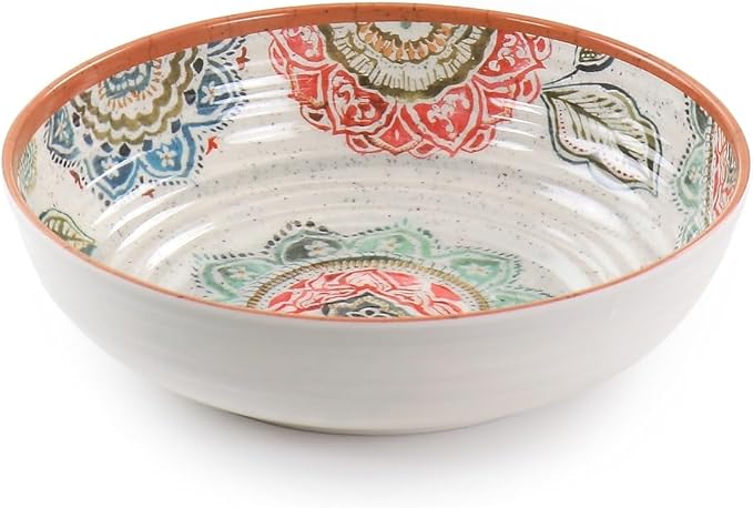Elama Ester Melamine Dinnerware Set Multicolored 12 Piece Set (935115832M)
