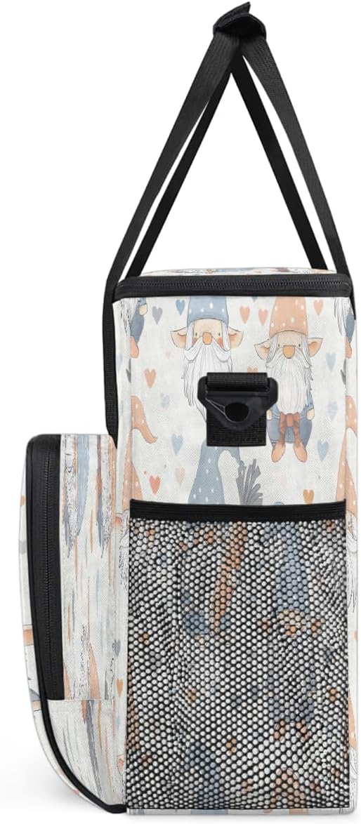 Christmas (608) Coffee Maker Carring Bag Travel Carrying Storage Tote Bag Compatible with Keurig K-Mini or K-Mini Plus Portable Single Serve Coffee Brewer Case with Pockets for K-cup Pods