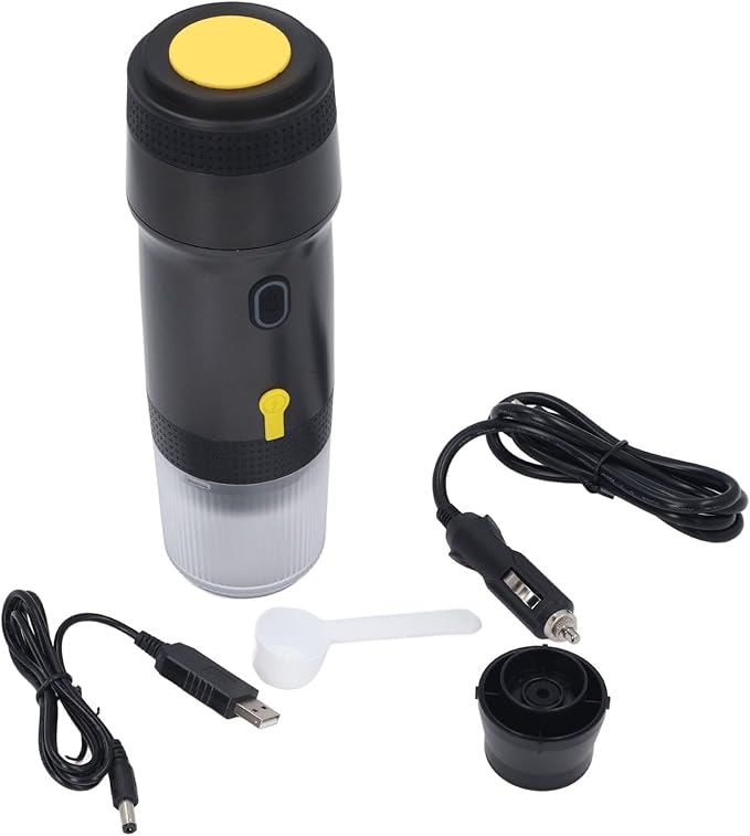 ZJchao Portable Coffee Maker Fast Heating Easy To 20 Bar USB Car Charger Electric Coffee Machine for Outdoor Camping Travel