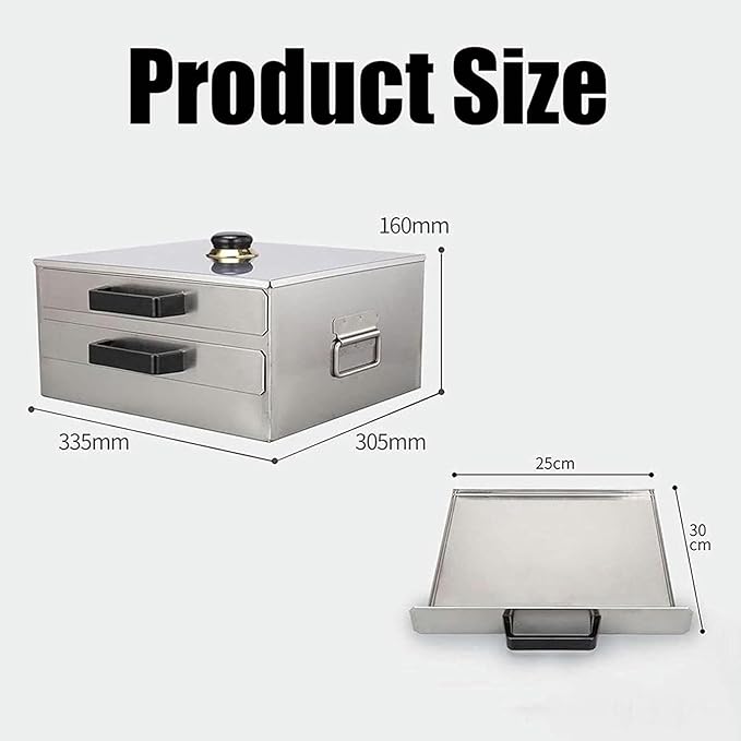 2-Layer Rice Noodle Rolls MachineOpenable Top Lid Rice Noodle Roll Food SteamerFood Grade Stainless Steel Changfen Machine Cantonese Cuisine Roll CookerHousehold Ro