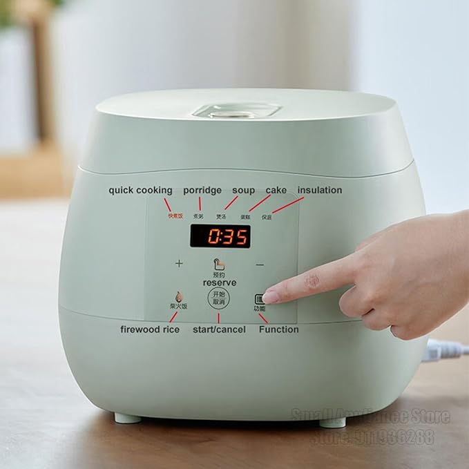 GRFIT 4L Rice Cooker Multifunctional Portable Electric Cooker Thickened Non-stick Liner Kitchen for Dormitory jinyi2016SHOP-1998