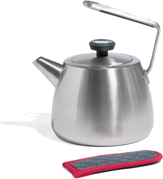 Made In Cookware | 2 QT Kettle | Stainless Steel | With Built-In Temperature Gauge | Includes Handle Sleeve | Induction Compatible