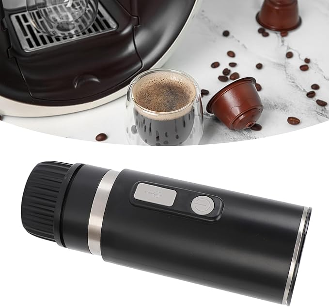 Denash Portable Electric Espresso MachineTravel Coffee Maker for CampingCar Self Heating Coffee Maker with USB C for Outdoors Office