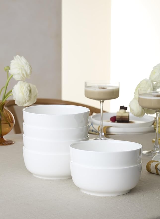 Lenox 899190 Modern White Coupe 18-Piece Dinnerware Set Service For 6