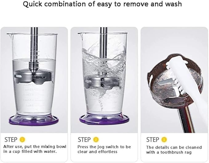 Cordless Variable Speed Hand Blender with Chopper and Whisk Attachment Matte