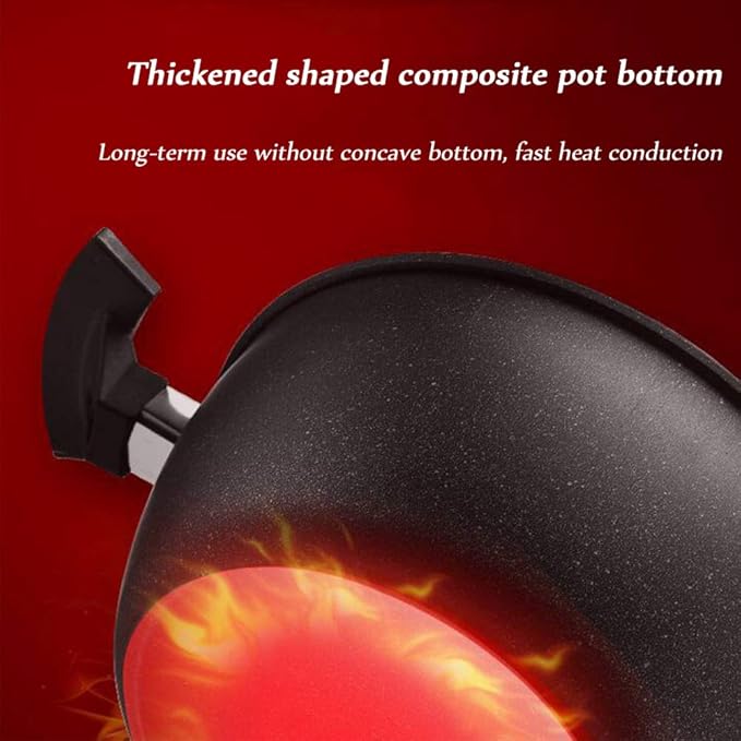 Cooking Pot Non Stick Cookware Sets3 Piece Stone-Derived Pots and PansFrying Pan and Saucepan Set for BakingBroilingFryingRoasting