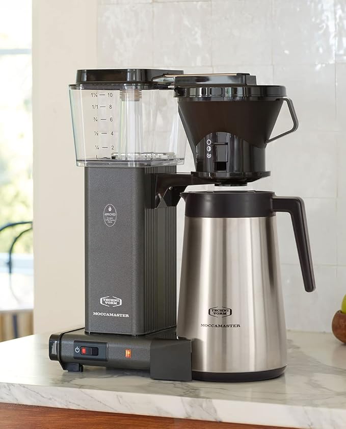 Technivorm Moccamaster 79317 KBGT thermal Carafe 10-Cup Coffee Maker 40 Ounce Stone Grey 1.25l